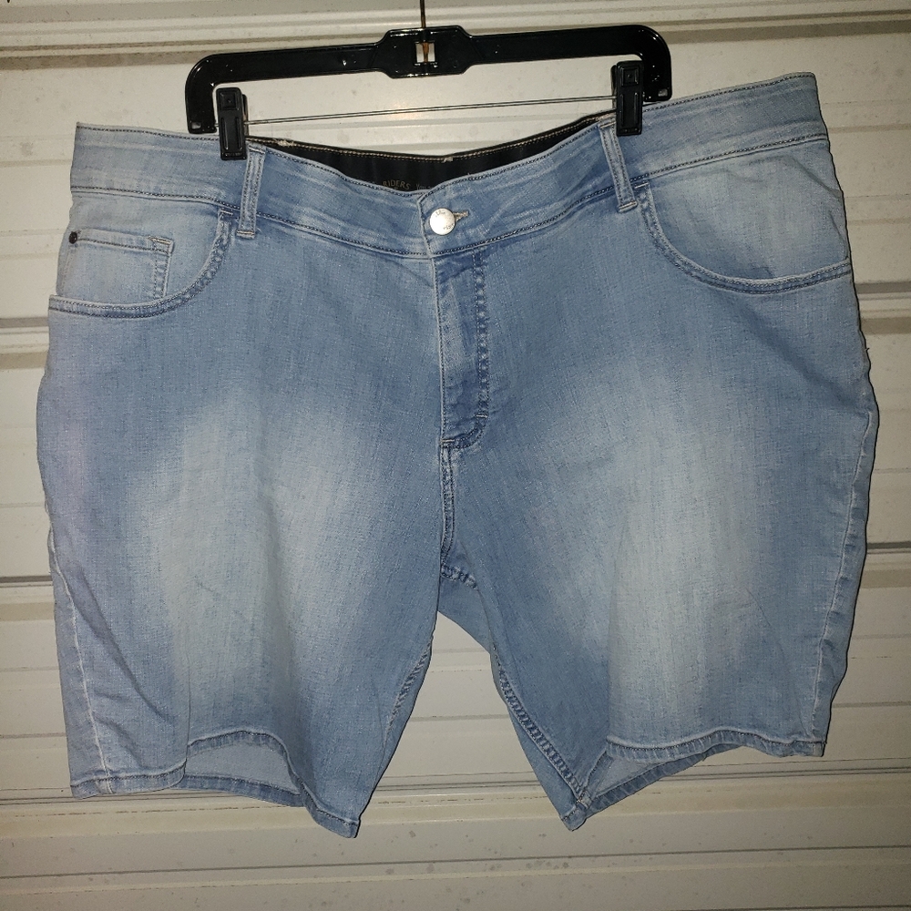 Plus Size 26 Women's Lee Riders Denim Jeans Shorts women's stretchy